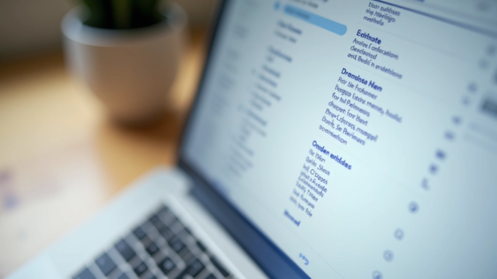 Detailní pohled na postranní panel s menu položkami vedle breadcrumbu v horní části