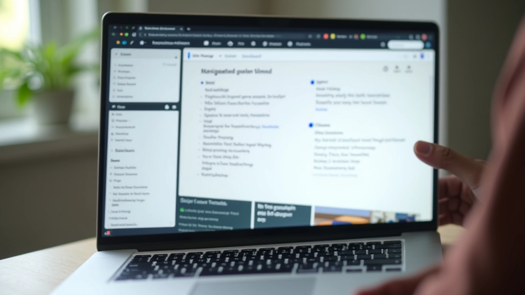 Počítač s otevřeným webem zobrazujícím navigační strukturu a cesty uživatele