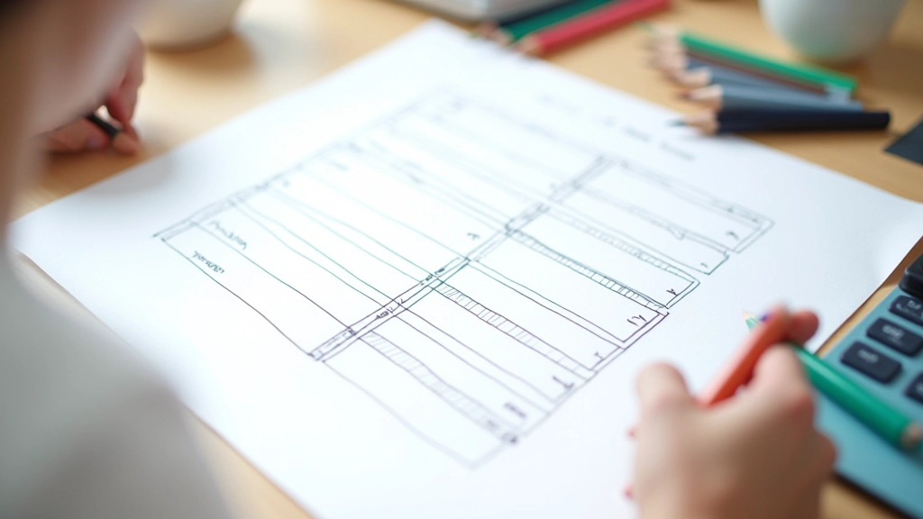 Tiskopis ukazující strukturu webu s hierarchií kategorií a navigačními prvky v barvě